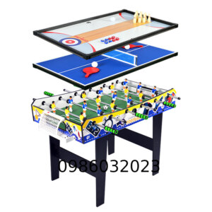 Bàn bi lắc Mini 4in1 Multi Game gồm bi lắc, bóng bàn, bowling, mini Shuffle board (bắn bi)