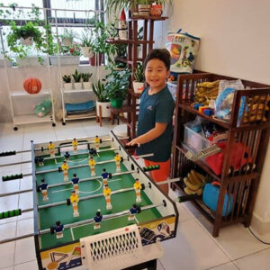 Bàn bi lắc Mini 4in1 Multi Game gồm bi lắc, bóng bàn, bowling, mini Shuffle board (bắn bi)