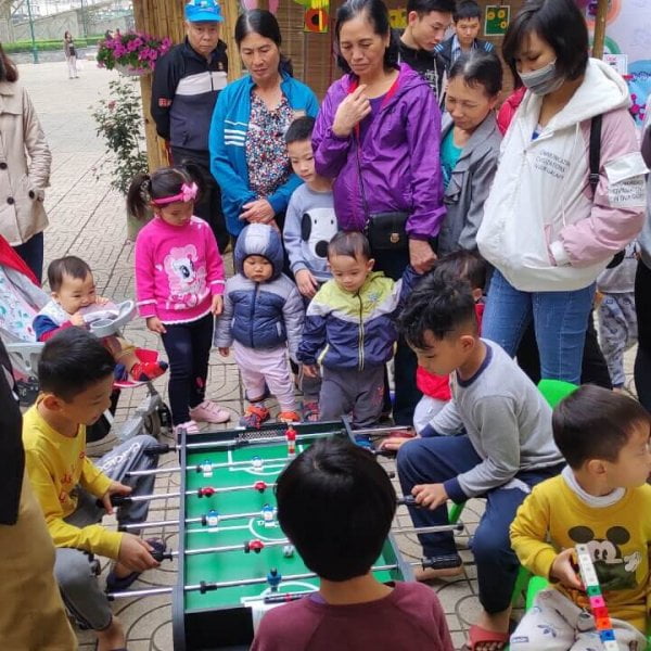 Bàn bi lắc mini big 6 tay nắm
