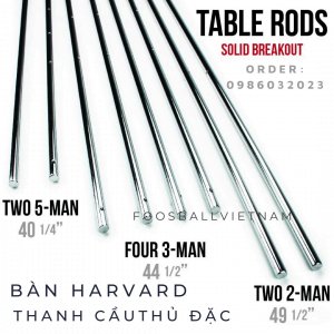 Thanh sắt cầu thủ bàn bi lắc Harvard - Rod Solid sắt đặc
