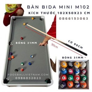 Bàn bi-a bida billiard mini M102