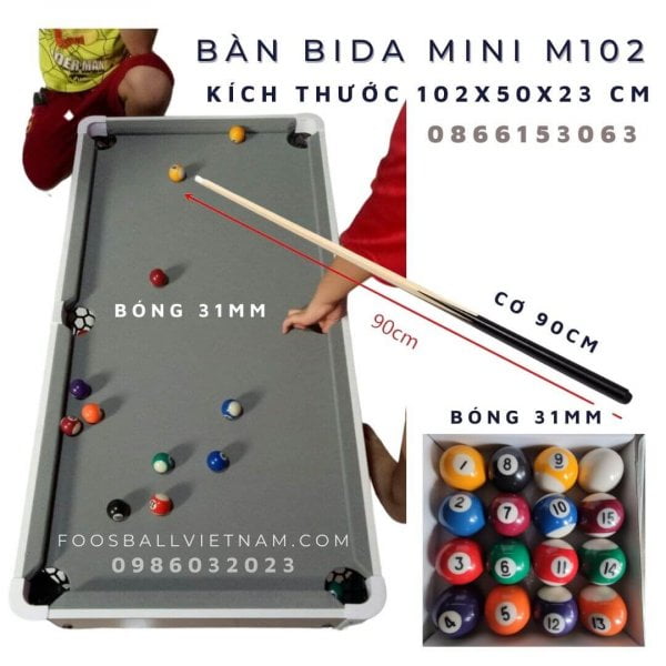 Bàn bi-a bida billiard mini M102