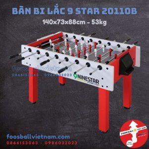 Bàn bi lắc 9 STAR ROBOT Red White 20110B