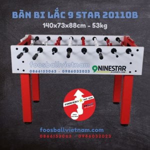Bàn bi lắc 9 STAR ROBOT Red White 20110B