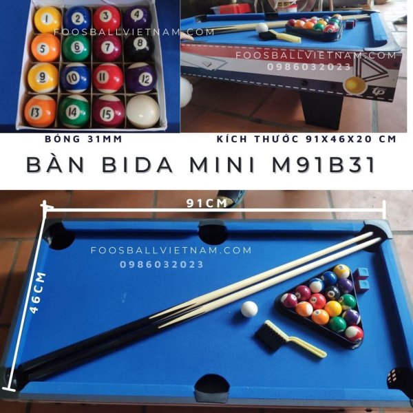 Bàn bida mini m91B31
