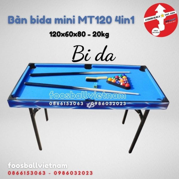 Bàn bi-a bida billiard mini MT120 4in1