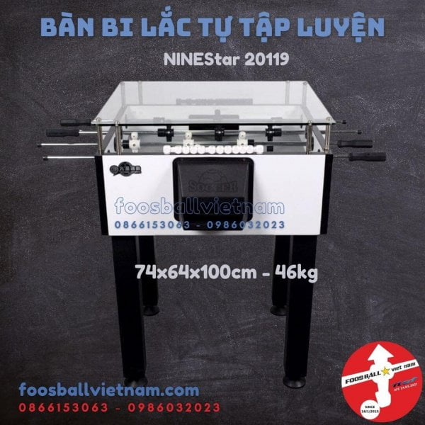 bàn bi lắc rút gọn tự tập luyện Fireball KeyMan 9 STAR 20119