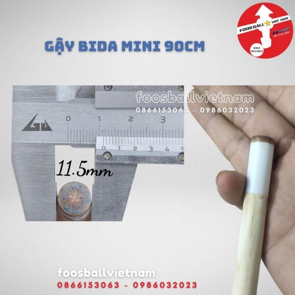 Phụ kiện cơ gậy bi a bida mini trẻ em giá rẻ loại 1 khúc dài 90cm, loại 2 khúc dài 1m08
