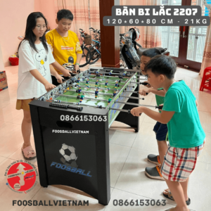 Bàn Bi Lắc Mini 2207 giá rẻ 26 cầu thủ 120x60x80cm (48 inches) nặng 21kg