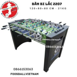 Bàn Bi Lắc Mini 2207 giá rẻ 26 cầu thủ 120x60x80cm (48 inches) nặng 21kg