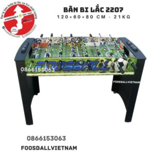Bàn Bi Lắc Mini 2207 giá rẻ 26 cầu thủ 120x60x80cm (48 inches) nặng 21kg